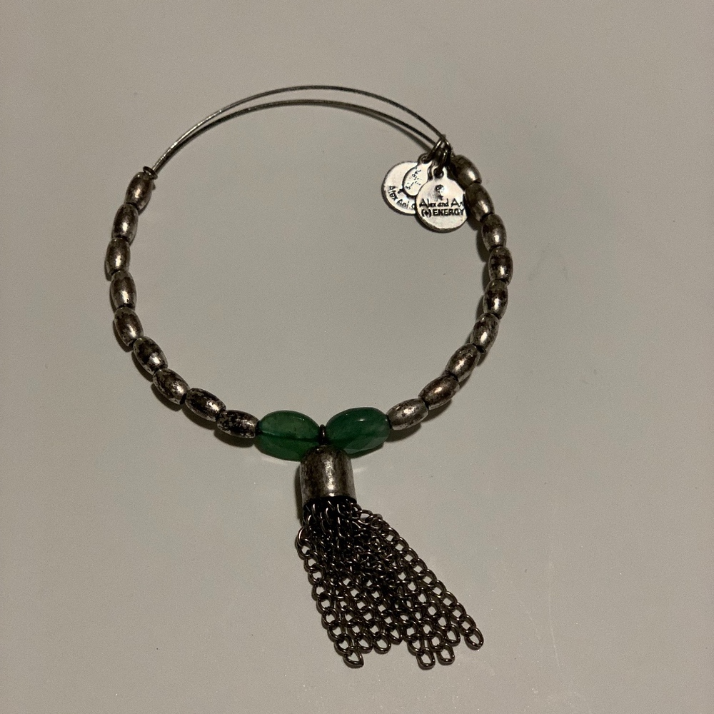 Alex and Ani Silver Dangle Bangle